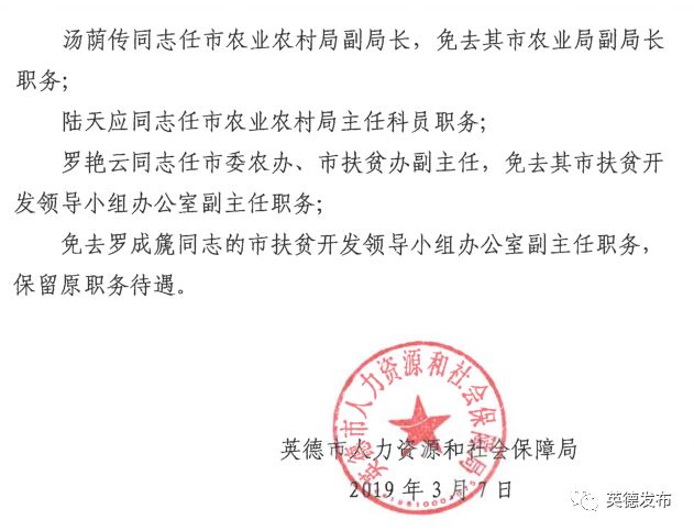 连南瑶族自治县人力资源和社会保障局人事任命，激发新动能，塑造未来新篇章